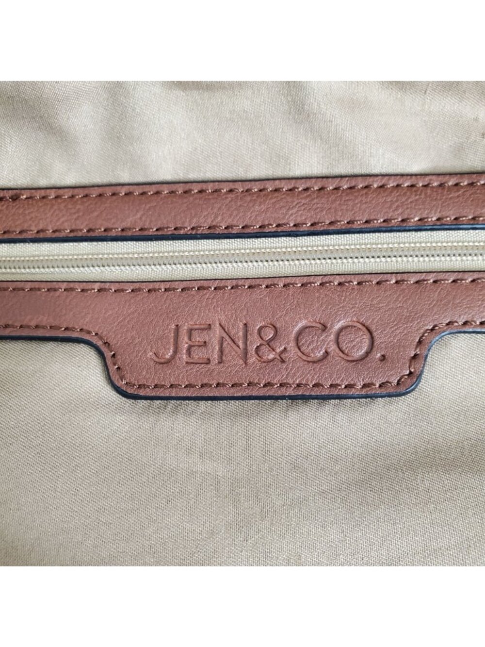 Jen & Co Bag Satchel Striped Aztec Embroidered Vegan Leather Boho Chic Purse - Picture 3 of 16